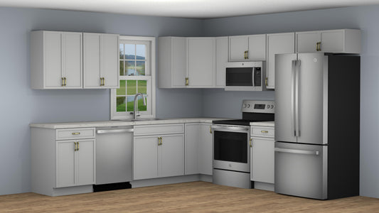 10x10 Petit White Shaker Kitchen
