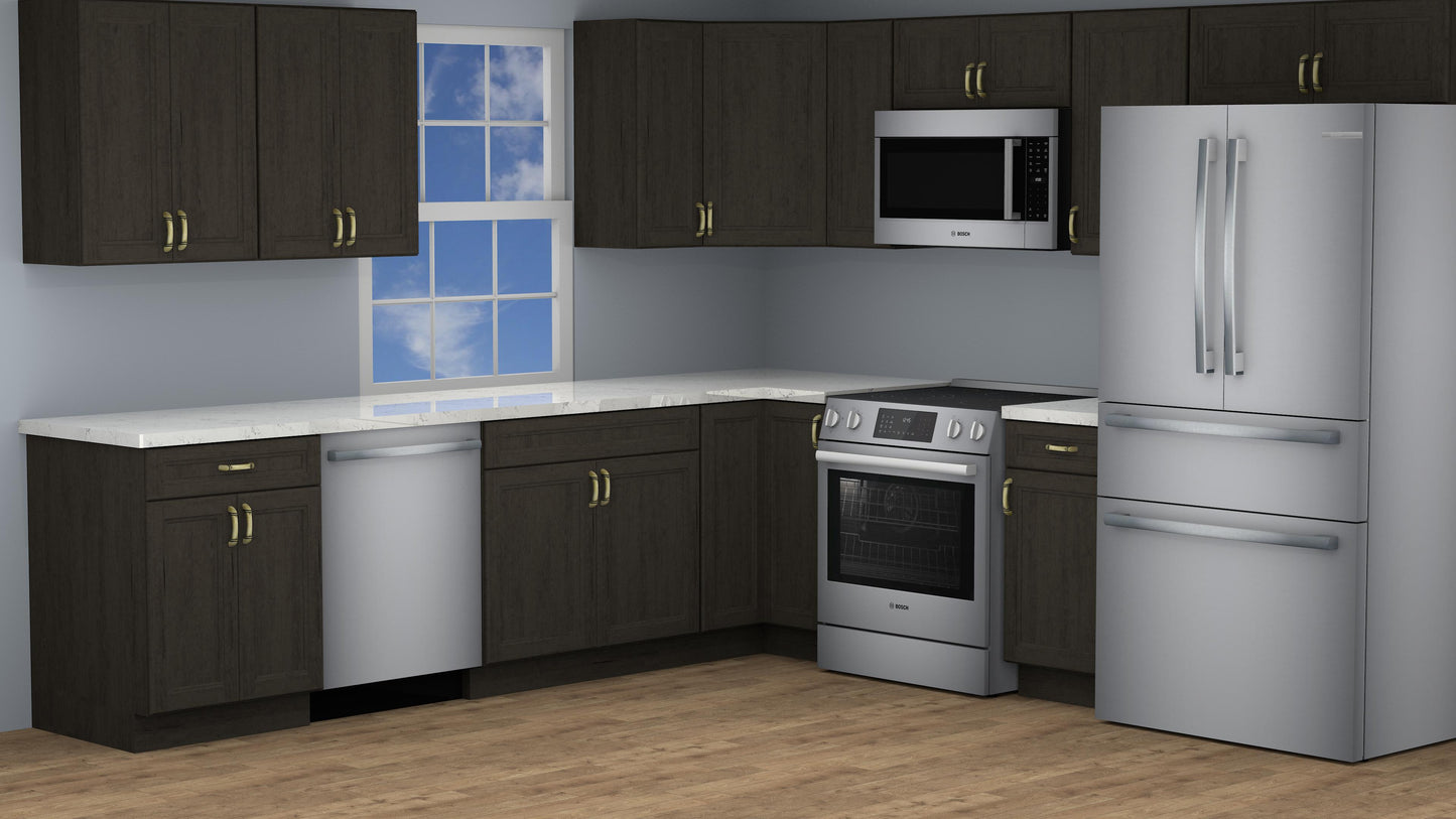 10x10 Townsquare Grey Kitchen Cabinet Set