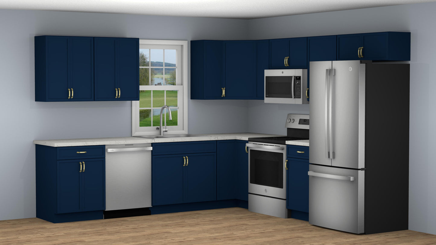 10x10 Petit Blue Shaker Kitchen