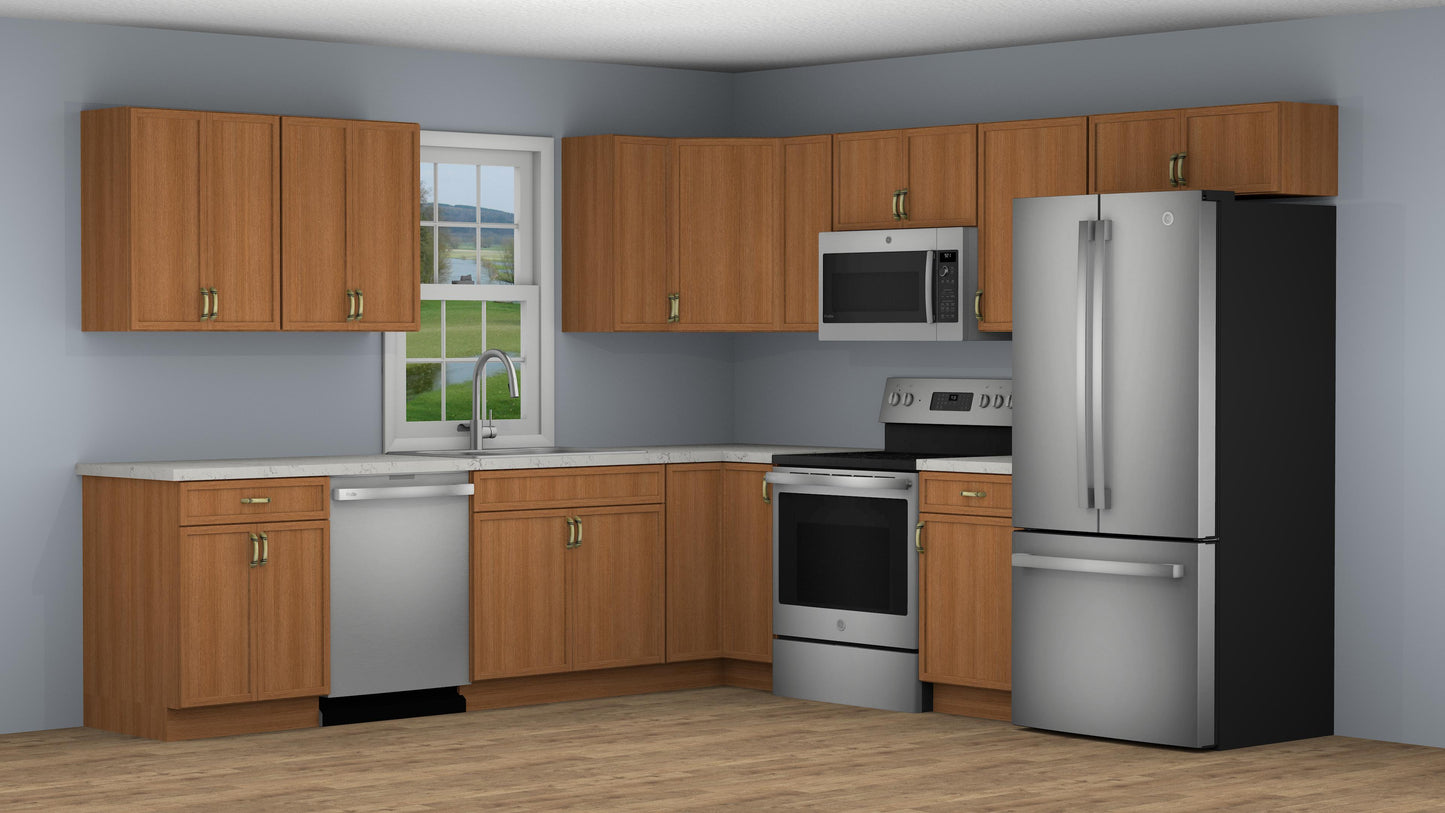 10x10 Petit Brown Shaker Kitchen
