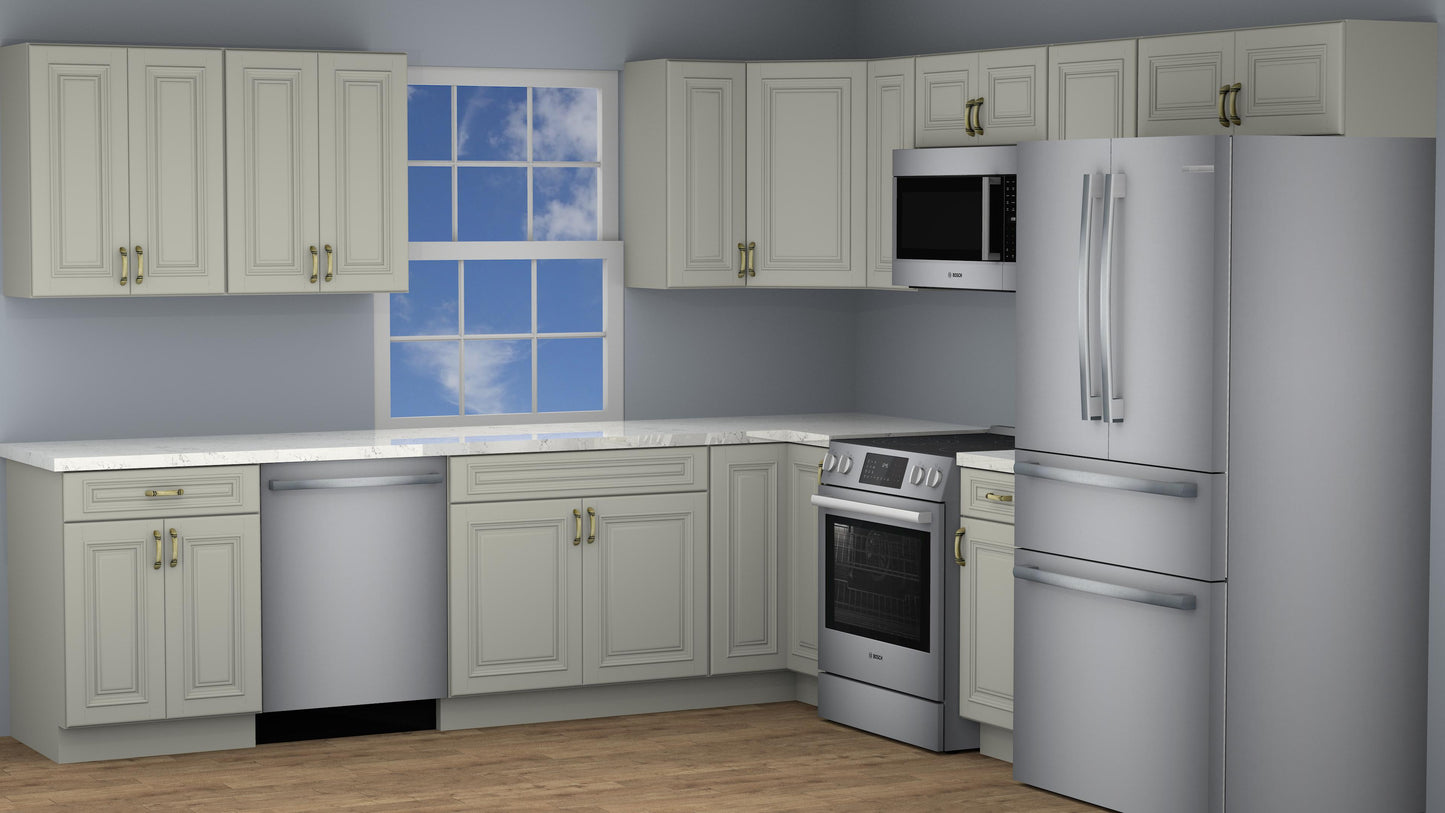 10x10 Signature Pearl Kitchen Cabinet Set